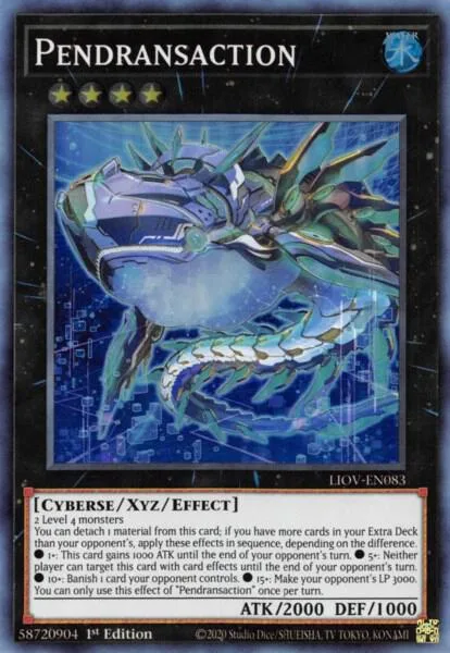Pendransaction LIOV-EN083 Yu-Gi-Oh card from Lightning Overdrive