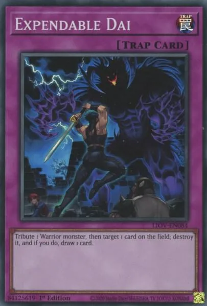 Expendable Dai LIOV-EN084 Yu-Gi-Oh card from Lightning Overdrive