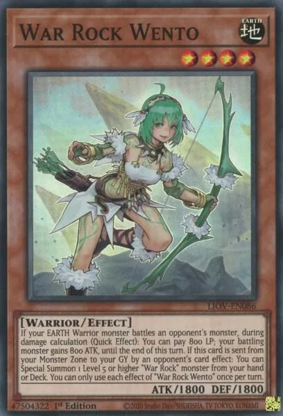 War Rock Wento LIOV-EN086 Yu-Gi-Oh card from Lightning Overdrive