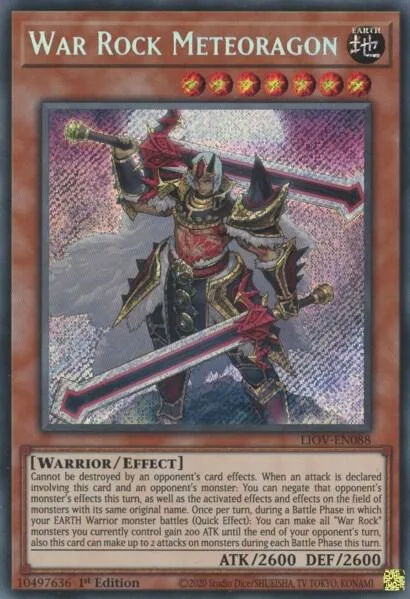 War Rock Meteoragon LIOV-EN088 Yu-Gi-Oh card from Lightning Overdrive