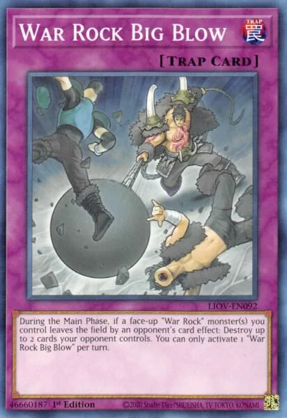 War Rock Big Blow LIOV-EN092 Yu-Gi-Oh card from Lightning Overdrive