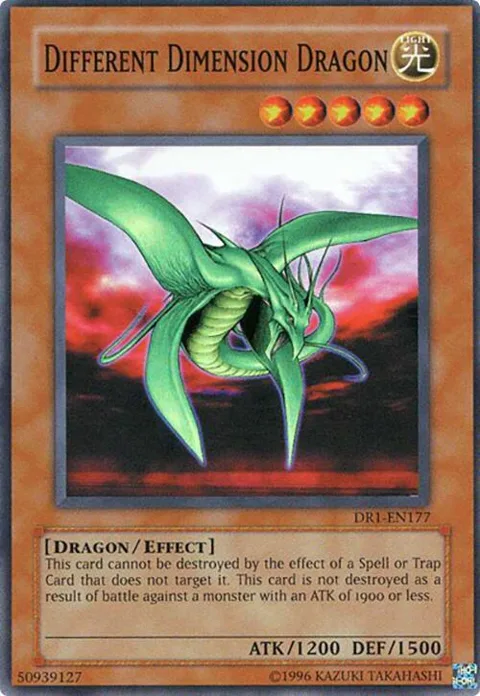 Different Dimension Dragon DR1-EN177 Yu-Gi-Oh card from Dark Revelation Volume 1