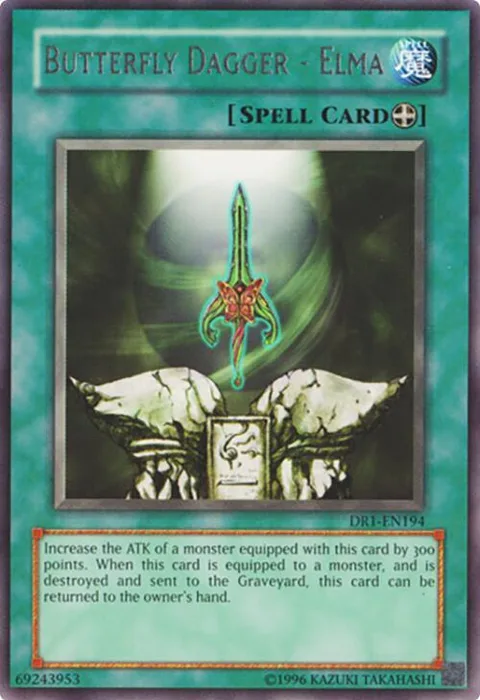 Butterfly Dagger - Elma DR1-EN194 Yu-Gi-Oh card from Dark Revelation Volume 1
