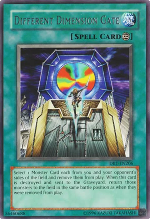 Different Dimension Gate DR1-EN206 Yu-Gi-Oh card from Dark Revelation Volume 1