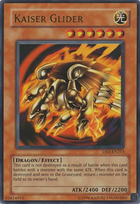 Kaiser Glider DR1-EN213 Yu-Gi-Oh card from Dark Revelation Volume 1