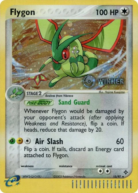 Flygon - 15/97 Pokemon League [Winner] #015/097 Holofoil Pokémon card from League & Championship Cards