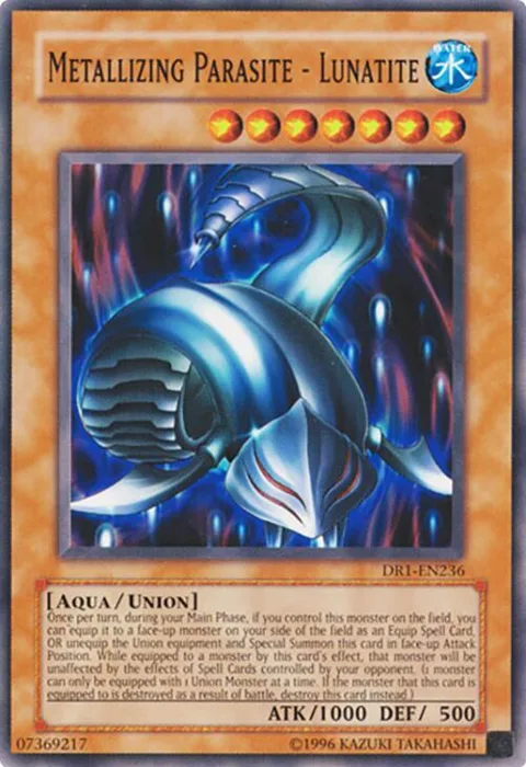 Metallizing Parasite - Lunatite DR1-EN236 Yu-Gi-Oh card from Dark Revelation Volume 1