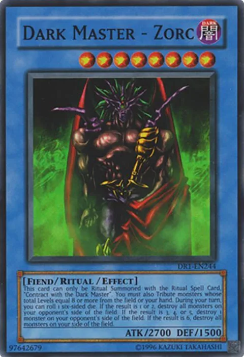 Dark Master - Zorc DR1-EN244 Yu-Gi-Oh card from Dark Revelation Volume 1