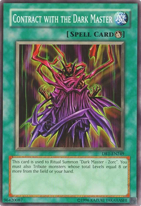 Contract with the Dark Master DR1-EN249 Yu-Gi-Oh card from Dark Revelation Volume 1