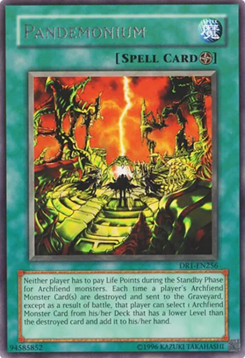 Pandemonium DR1-EN256 Yu-Gi-Oh card from Dark Revelation Volume 1