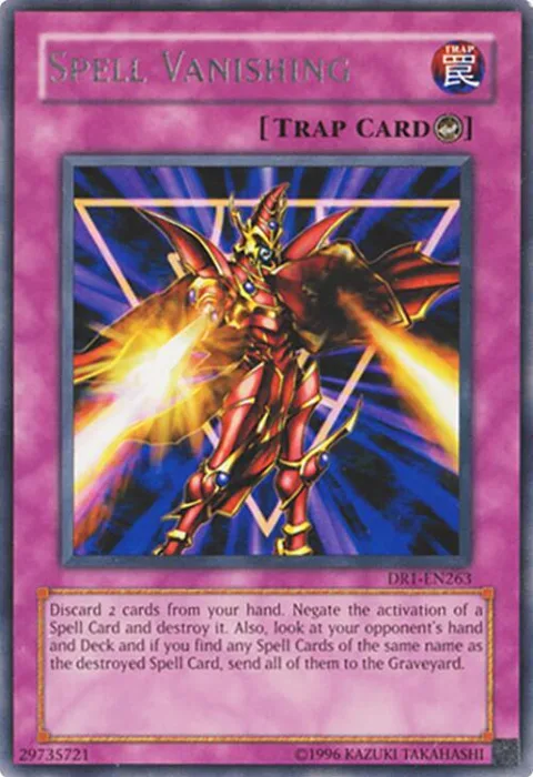 Spell Vanishing DR1-EN263 Yu-Gi-Oh card from Dark Revelation Volume 1