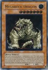 Megarock Dragon Ultimate Rare TLM-EN015 1st Edition Yu-Gi-Oh card from The Lost Millennium