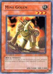 Mine Golem TLM-EN018 Unlimited Yu-Gi-Oh card from The Lost Millennium