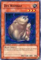 Des Wombat TLM-EN031 Unlimited Yu-Gi-Oh card from The Lost Millennium