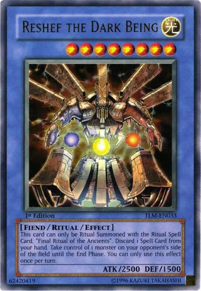 Reshef the Dark Being TLM-EN033 Unlimited Yu-Gi-Oh card from The Lost Millennium