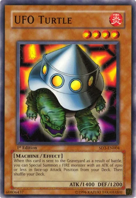 UFO Turtle SD3-EN004 Yu-Gi-Oh card from Structure Deck: Blaze of Destruction