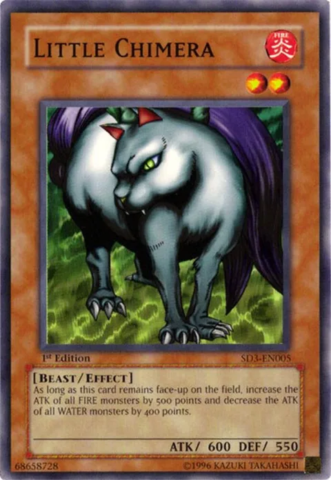 Little Chimera SD3-EN005 Yu-Gi-Oh card from Structure Deck: Blaze of Destruction
