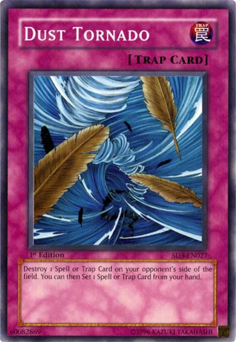 Dust Tornado SD3-EN027 Yu-Gi-Oh card from Structure Deck: Blaze of Destruction