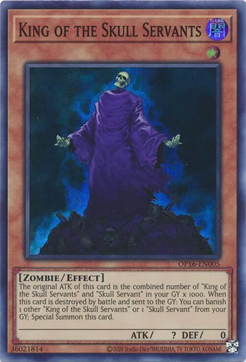 King of the Skull Servants OP16-EN005 Yu-Gi-Oh card from OTS Tournament Pack 16