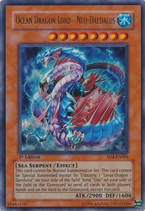Ocean Dragon Lord - Neo-Daedalus SD4-EN001 Yu-Gi-Oh card from Structure Deck: Fury from the Deep