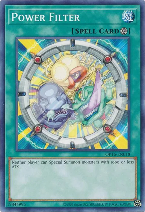 Power Filter OP16-EN018 Yu-Gi-Oh card from OTS Tournament Pack 16