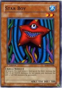 Star Boy SD4-EN006 Yu-Gi-Oh card from Structure Deck: Fury from the Deep