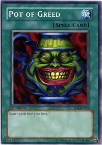 Pot of Greed SD4-EN018 Yu-Gi-Oh card from Structure Deck: Fury from the Deep