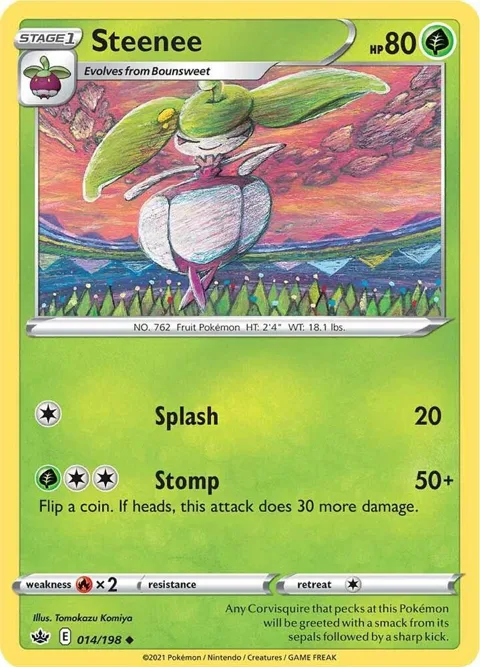 Steenee #014/198 Pokémon card from Chilling Reign