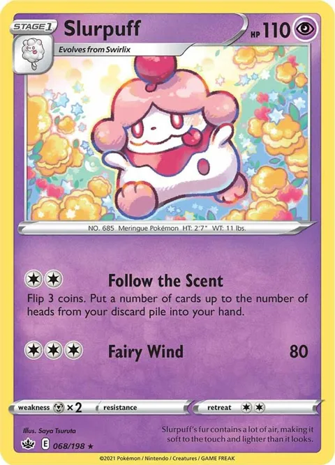 Slurpuff #068/198 Pokémon card from Chilling Reign