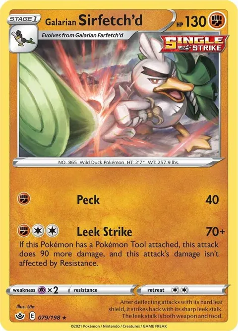 Galarian Sirfetch'd #079/198 Pokémon card from Chilling Reign