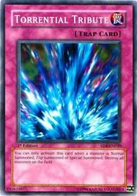 Torrential Tribute SD4-EN030 Yu-Gi-Oh card from Structure Deck: Fury from the Deep