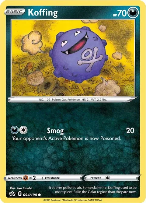 Koffing #094/198 Pokémon card from Chilling Reign