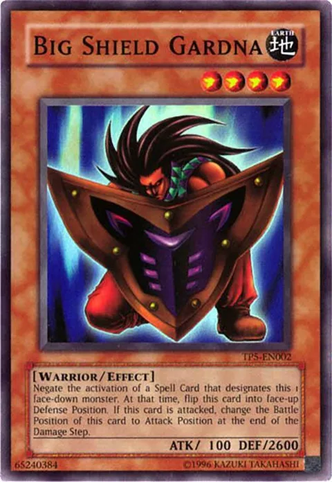 Big Shield Gardna TP5-EN002 Yu-Gi-Oh card from Tournament Pack 5
