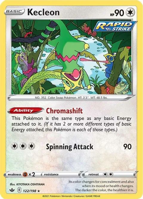 Kecleon #122/198 Pokémon card from Chilling Reign