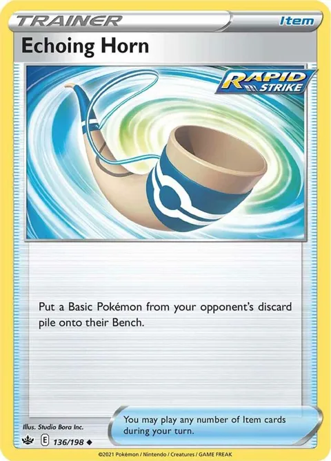 Echoing Horn #136/198 Pokémon card from Chilling Reign