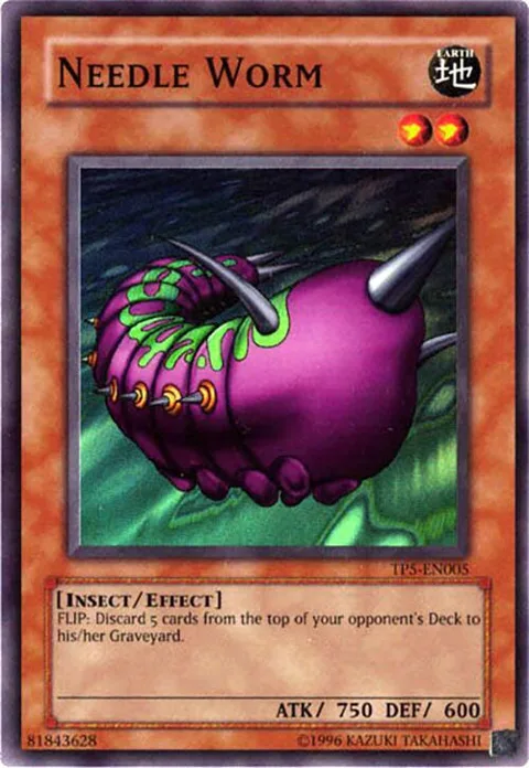Needle Worm TP5-EN005 Yu-Gi-Oh card from Tournament Pack 5
