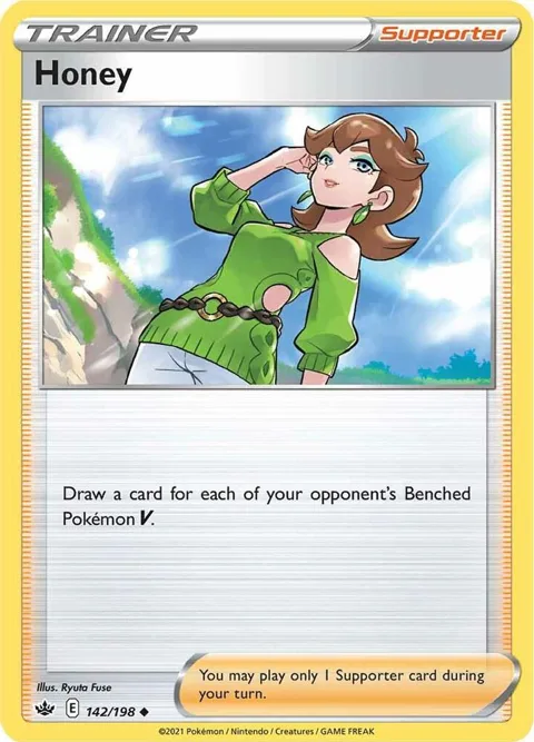 Honey #142/198 Pokémon card from Chilling Reign