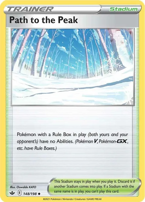 Path to the Peak #148/198 Reverse Holofoil Pokémon card from Chilling Reign