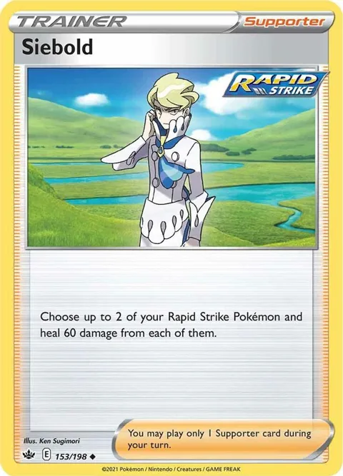 Siebold #153/198 Pokémon card from Chilling Reign