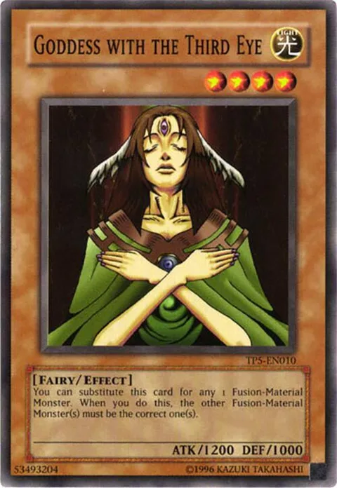 Goddess with the Third Eye TP5-EN010 Yu-Gi-Oh card from Tournament Pack 5