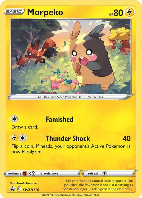 Morpeko #SWSH116 Holofoil Pokémon card from Sword & Shield Promo Cards