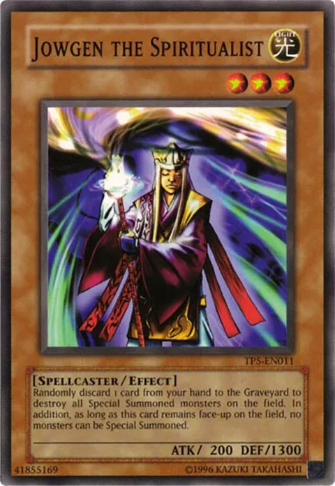 Jowgen the Spiritualist TP5-EN011 Yu-Gi-Oh card from Tournament Pack 5