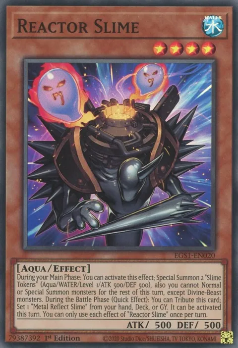 Reactor Slime EGS1-EN020 Yu-Gi-Oh card from Egyptian God Deck: Slifer the Sky Dragon