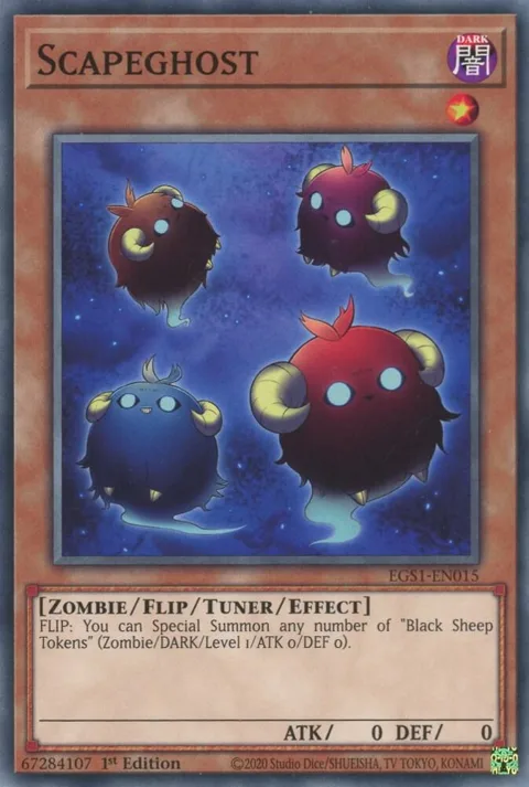 Scapeghost EGS1-EN015 1st Edition Yu-Gi-Oh card from Egyptian God Deck: Slifer the Sky Dragon