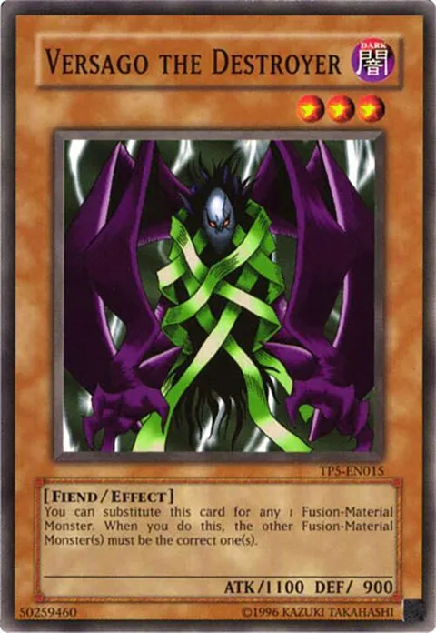 Versago the Destroyer TP5-EN015 Yu-Gi-Oh card from Tournament Pack 5