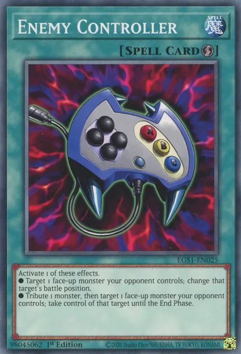 Enemy Controller EGS1-EN025 Yu-Gi-Oh card from Egyptian God Deck: Slifer the Sky Dragon