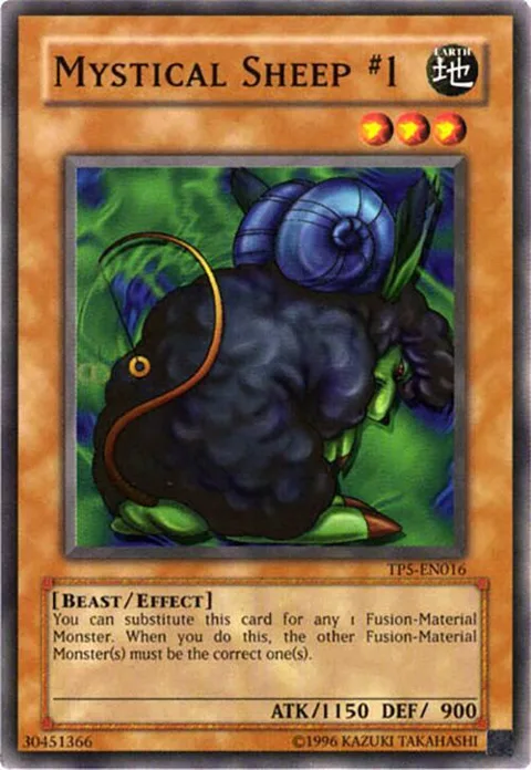 Mystical Sheep #1 TP5-EN016 Yu-Gi-Oh card from Tournament Pack 5