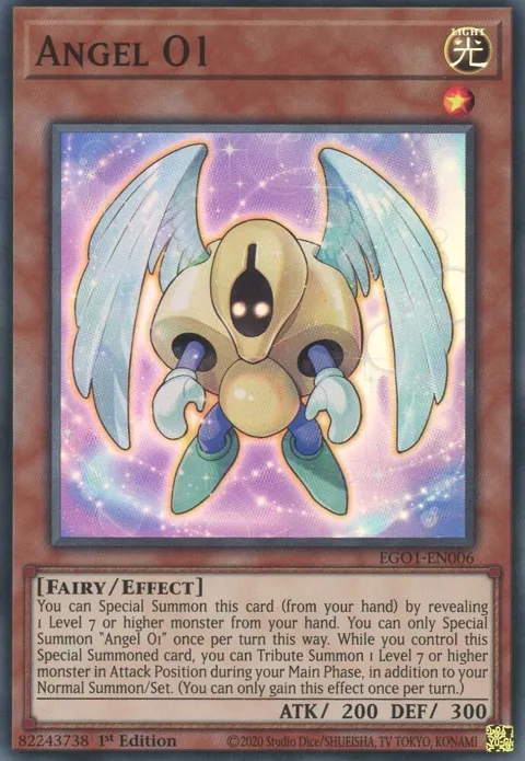 Angel O1 EGO1-EN006 Yu-Gi-Oh card from Egyptian God Deck: Obelisk the Tormentor