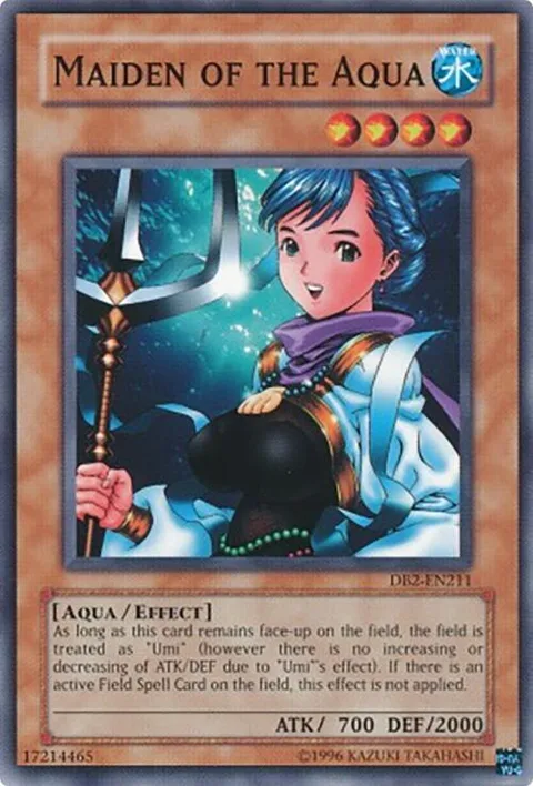 Maiden of the Aqua DB2-EN211 Yu-Gi-Oh card from Dark Beginning 2