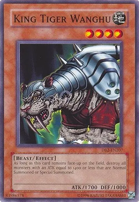 King Tiger Wanghu DB2-EN207 Yu-Gi-Oh card from Dark Beginning 2